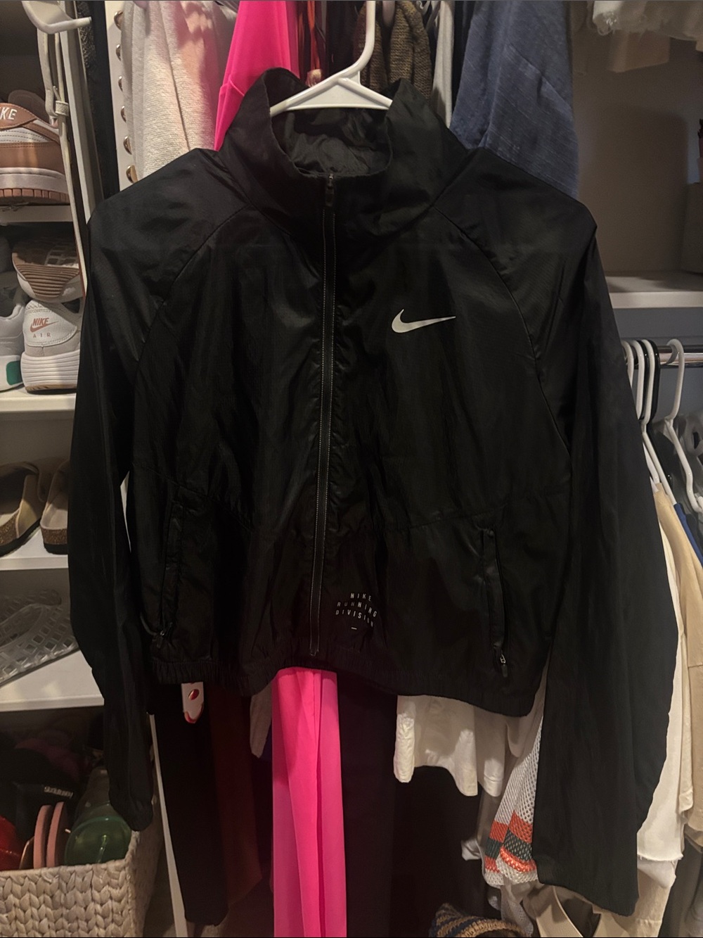 Nike Women's Black Lightweight Zip-Up Jacket